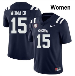 #15 Da'Shawn Womack Mississippi Navy Womens Jersey Official College Football 288823-174