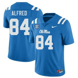 #84 Dillon Alfred Mississippi Powder Blue Mens Jerseys Player College Football 312994-756