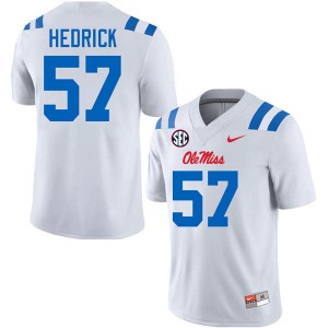 #57 TJ Hedrick University of Mississippi White Men Jersey NCAA College Football 283930-918