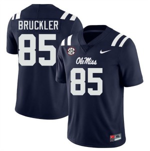#85 Trace Bruckler Ole Miss Navy Men Jersey 2025 College Football 262365-360