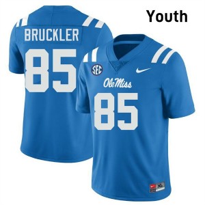 #85 Trace Bruckler Ole Miss Rebels Powder Blue Youth Jersey 2025-26 College Football 774436-775