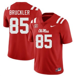 #85 Trace Bruckler Ole Miss Red Men Jersey Stitched College Football 325553-861
