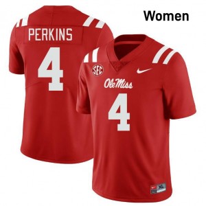 #4 Suntarine Perkins Mississippi Red Women Jerseys 2025-26 College Football 174176-718