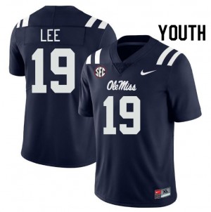 #19 Cayden Lee Rebels Navy Youth Jerseys 2025 College Football 158349-838